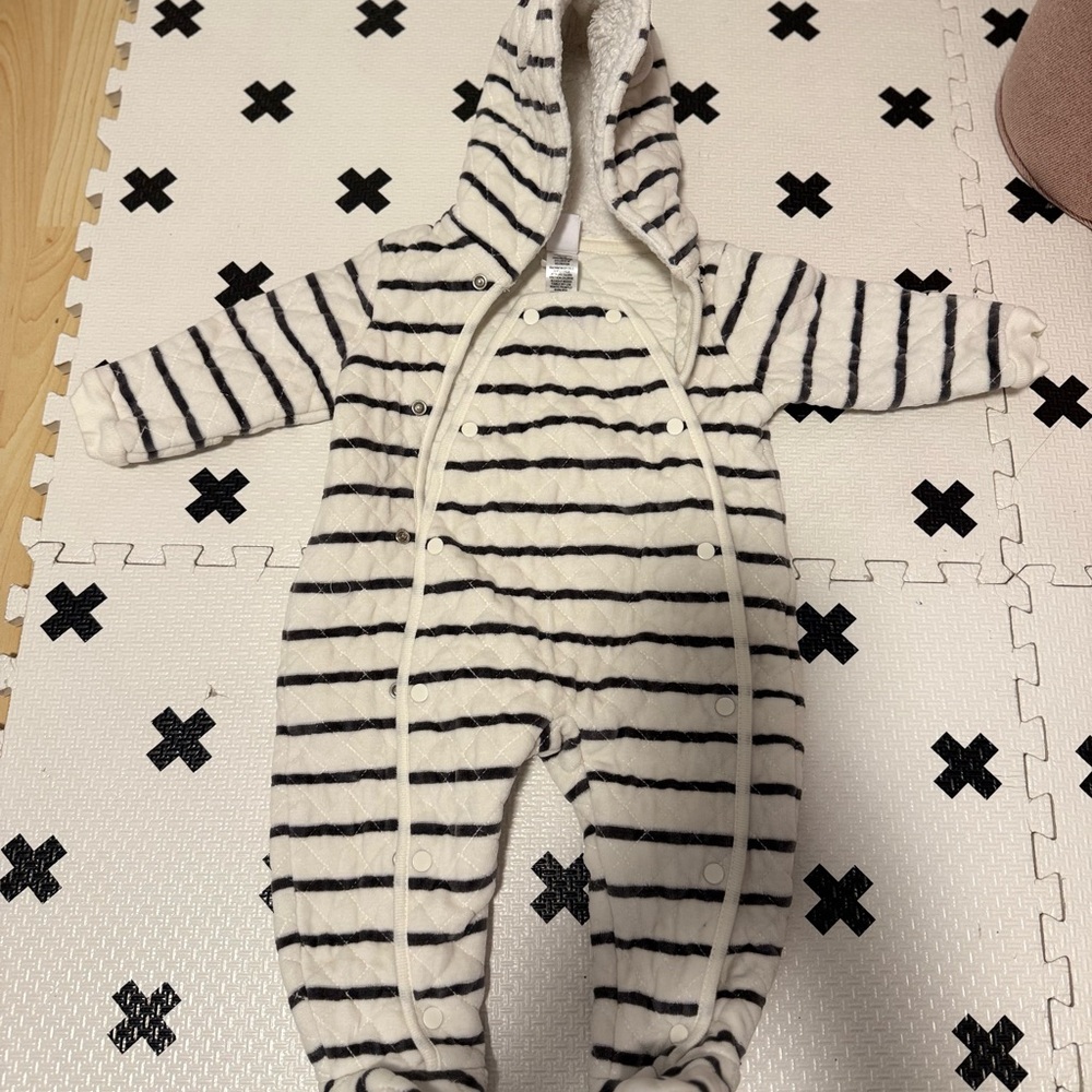 Nordstrom brand Striped Hooded Kids One Piece